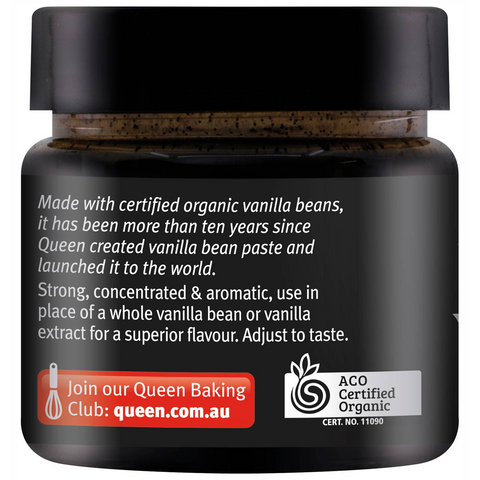 Queen Organic Vanilla Bean Paste 65g