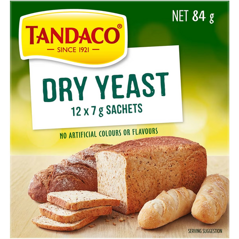 Tandaco Dry Yeast 12x7g Sachets 84g