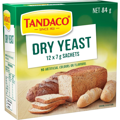 Tandaco Dry Yeast 12x7g Sachets 84g