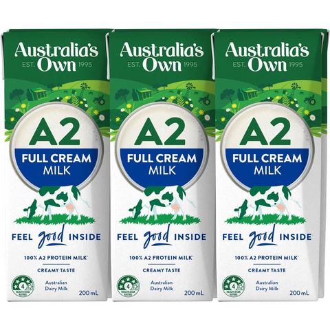 Australia's Own A2 Full Cream Uht Milk 6 Pack