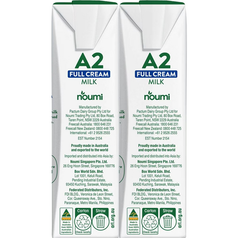 Australia's Own A2 Full Cream Uht Milk 6 Pack