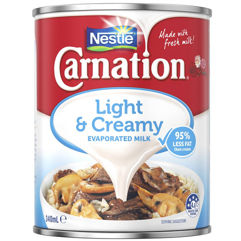 Nestle Carnation Light & Creamy Evaporated Milk 340ml