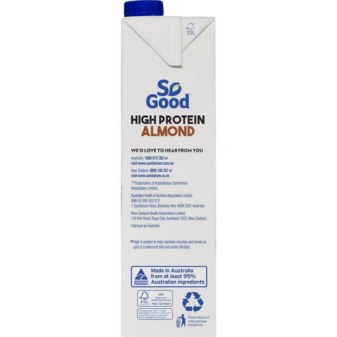 So Good High Protein Almond 1l