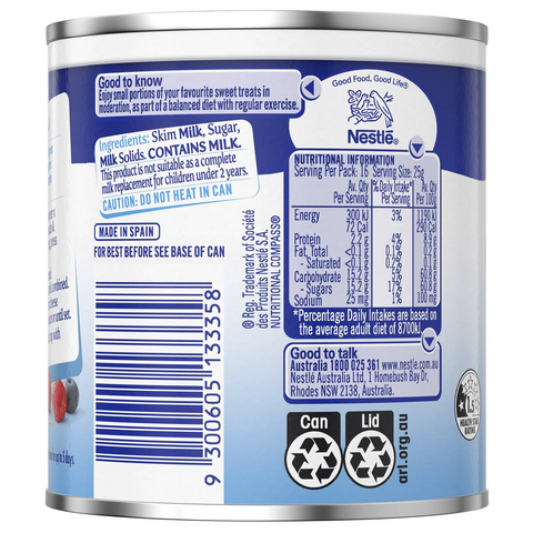 Nestle Skim Sweetened Condensed Milk 410g