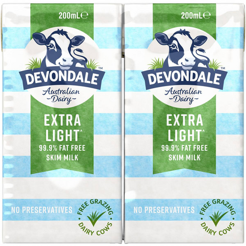 Devondale Skim Long Life Milk 6x200ml