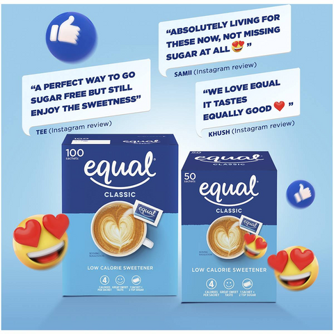 Equal Sweetener Sachets 100 Pack