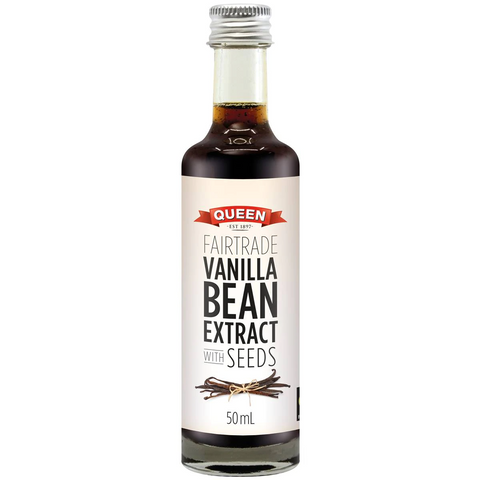 Queen Fairtrade Vanilla Extract With Seeds 50ml