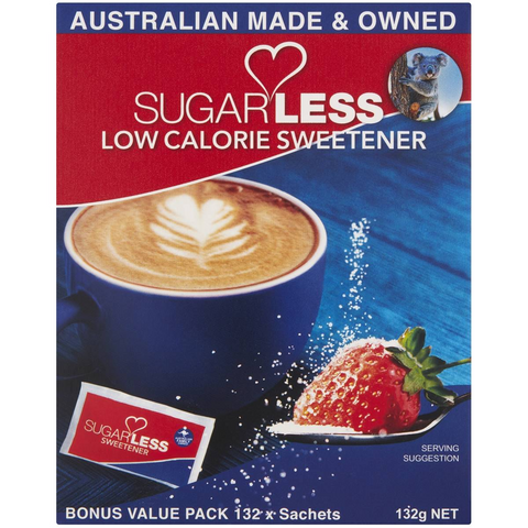 Sugarless Low Calorie Sweetener Sachets 132 Pack