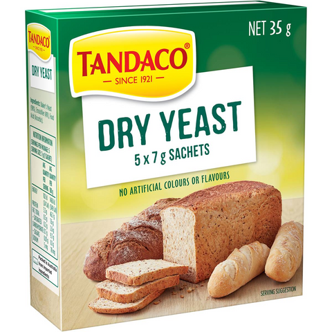 Tandaco Dry Yeast 5x7g Sachets 35g