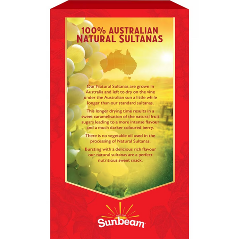 Sunbeam Australian Natural Sultanas 450g