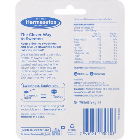 Hermesetas Sweetener Tablets 300 Pack