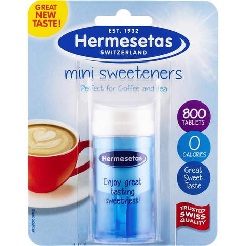 Hermesetas Mini Sweetener Tablets 800 Pack