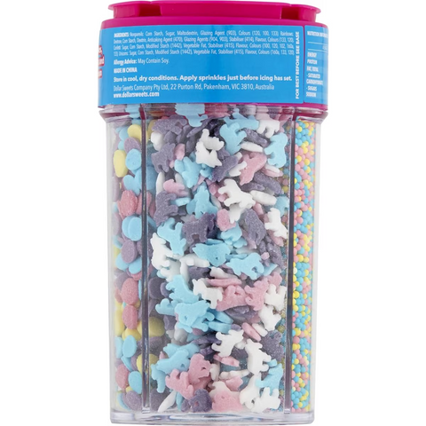 Dollar Sweets Unicorn Sprinkles Jar 105g