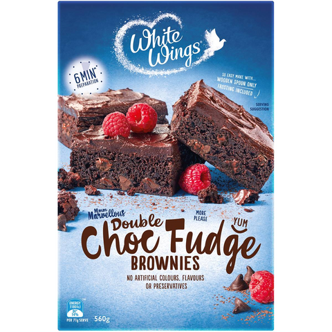 White Wings Brownie Mix Double Chocolate Fudge 560g