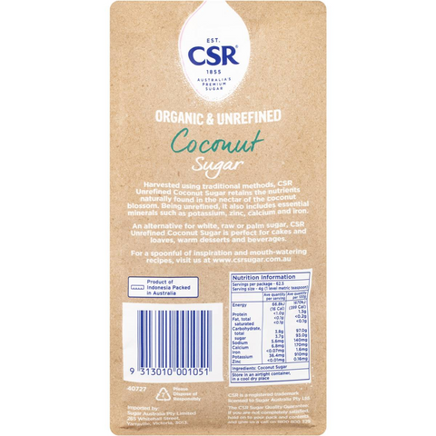 Csr Unrefined Coconut Sugar 250g