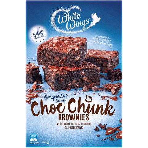 White Wings Brownie Mix Chocolate Chunk 475g