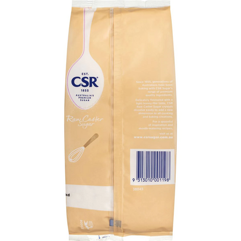 Csr Caster Sugar Raw 750g