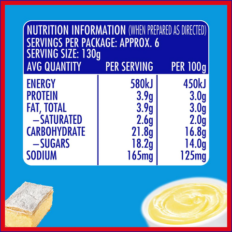 Cottee's Instant Vanilla Pudding 100g