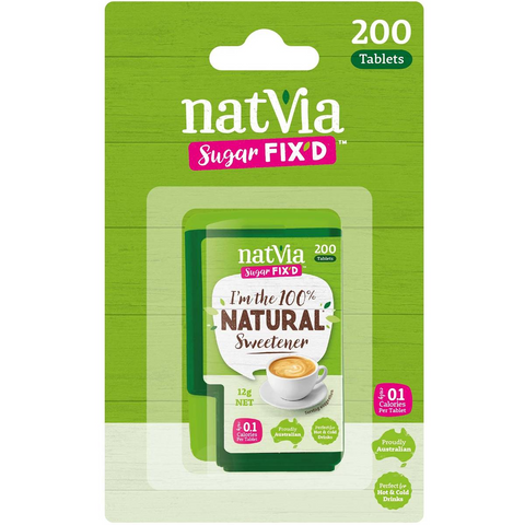 Natvia Sweetener Tablets 100% Natural 200 Pack