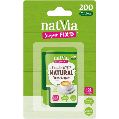 Natvia Sweetener Tablets 100% Natural 200 Pack