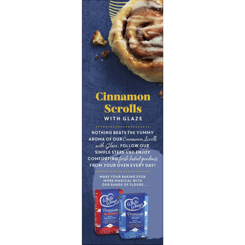 White Wings Cinnamon Scrolls With Glaze 508g