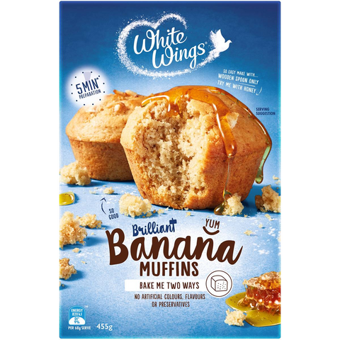 White Wings Banana Muffin 455g