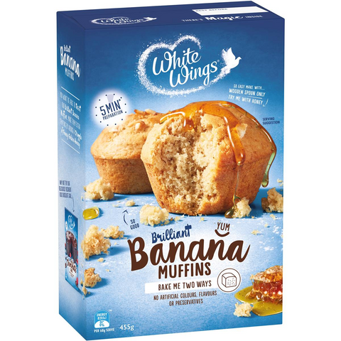 White Wings Banana Muffin 455g