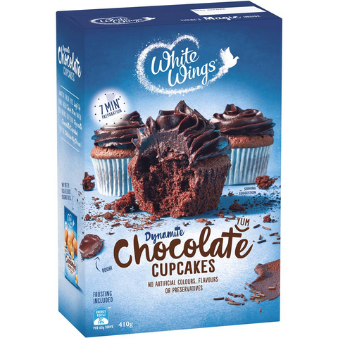 White Wings Cupcake Mix Chocolate 410g