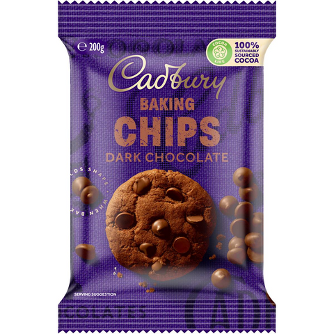 Cadbury Baking Dark Chocolate Chips 200g