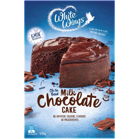 White Wings Cake Mix Milk Chocolate 530g