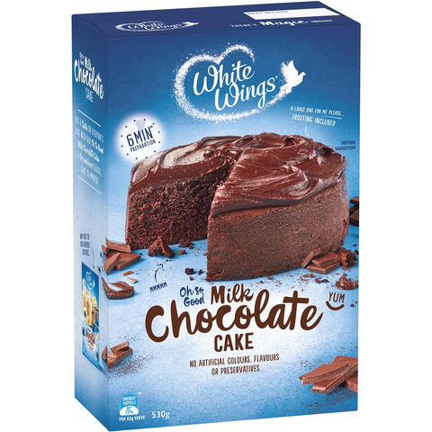 White Wings Cake Mix Milk Chocolate 530g