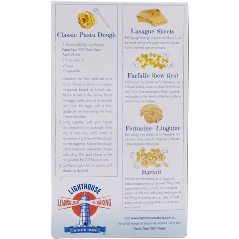 Lighthouse Plain Flour For Pasta Tipo "00" 1kg