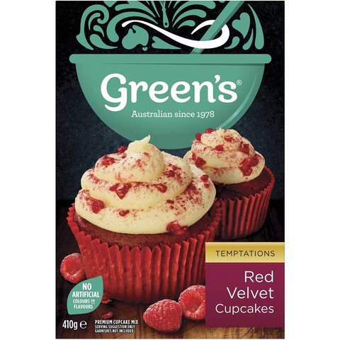 Green's Red Velvet Cupcake Mix 410g