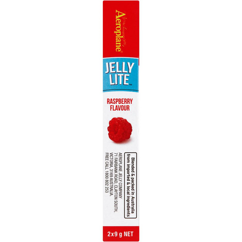 Aeroplane Jelly Lite Raspberry Flavour Low Calorie Jelly Crystals 2x9g