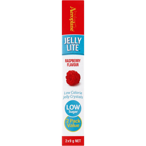 Aeroplane Jelly Lite Raspberry Flavour Low Calorie Jelly Crystals 2x9g