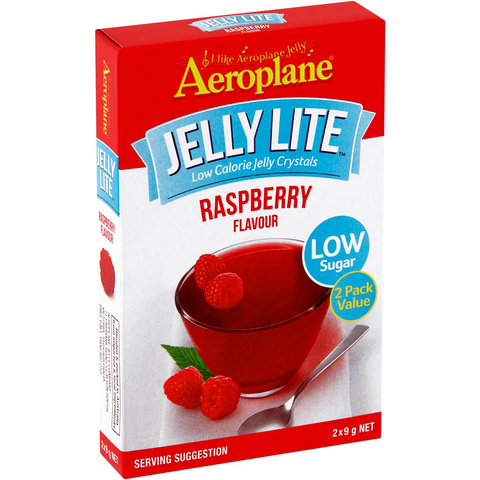 Aeroplane Jelly Lite Raspberry Flavour Low Calorie Jelly Crystals 2x9g