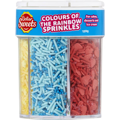 Dollar Sweets Colours Of The Rainbow Sprinkles 159g