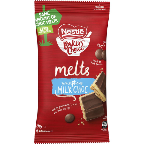 Nestle Bakers' Choice Milk Choc Melts 290g