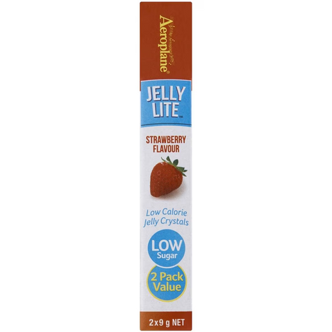 Aeroplane Jelly Lite Strawberry Flavour Low Calorie Jelly Crystals 2x9g