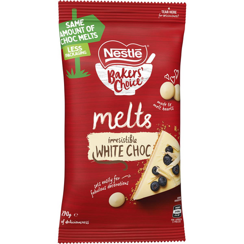 Nestle Bakers' Choice White Choc Melts 290g