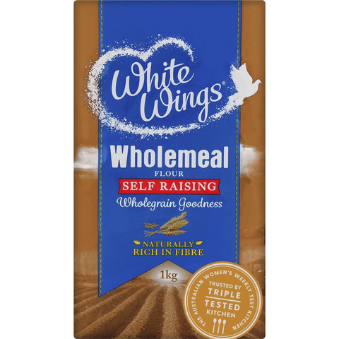 White Wings Self Raising Flour Wholemeal 1kg