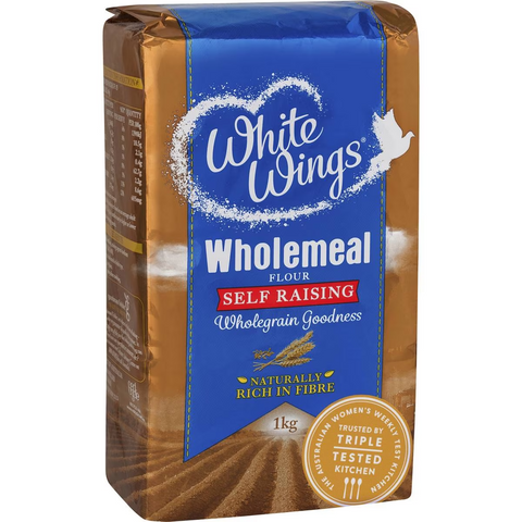 White Wings Self Raising Flour Wholemeal 1kg