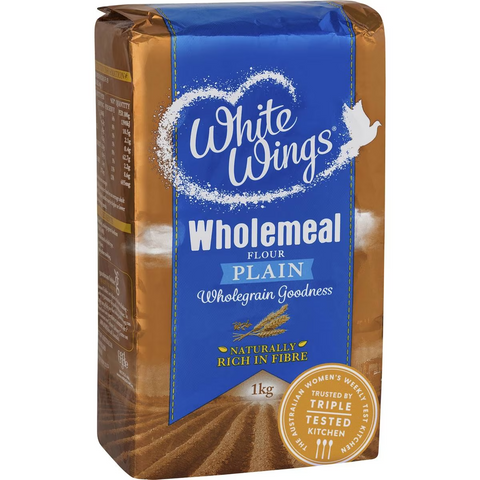 White Wings Plain Flour Wholemeal 1kg