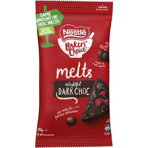 Nestle Bakers' Choice Dark Choc Melts 290g