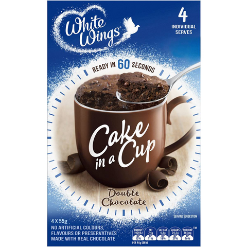 White Wings Cake In A Cup Double Chocolate 220g