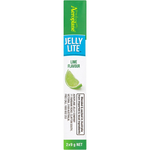 Aeroplane Jelly Lite Lime Flavour Low Calorie Jelly Crystals 2x9g