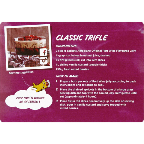 Aeroplane Original Port Wine Flavoured Jelly 85g