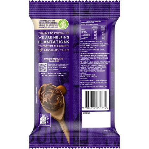 Cadbury Baking Dark Chocolate Melts 225g