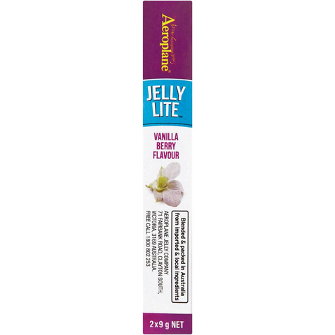 Aeroplane Jelly Lite Vanilla Berry Low Calorie Jelly Crystals 2x9g