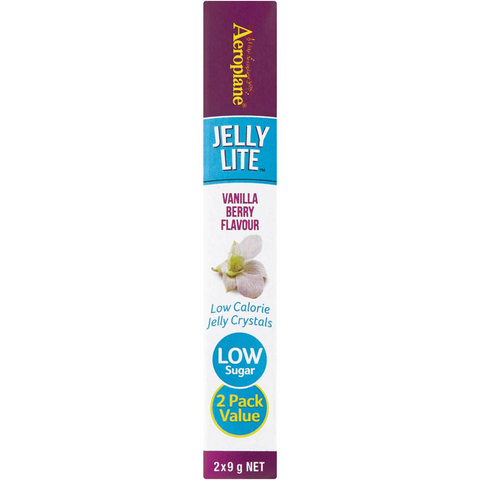 Aeroplane Jelly Lite Vanilla Berry Low Calorie Jelly Crystals 2x9g